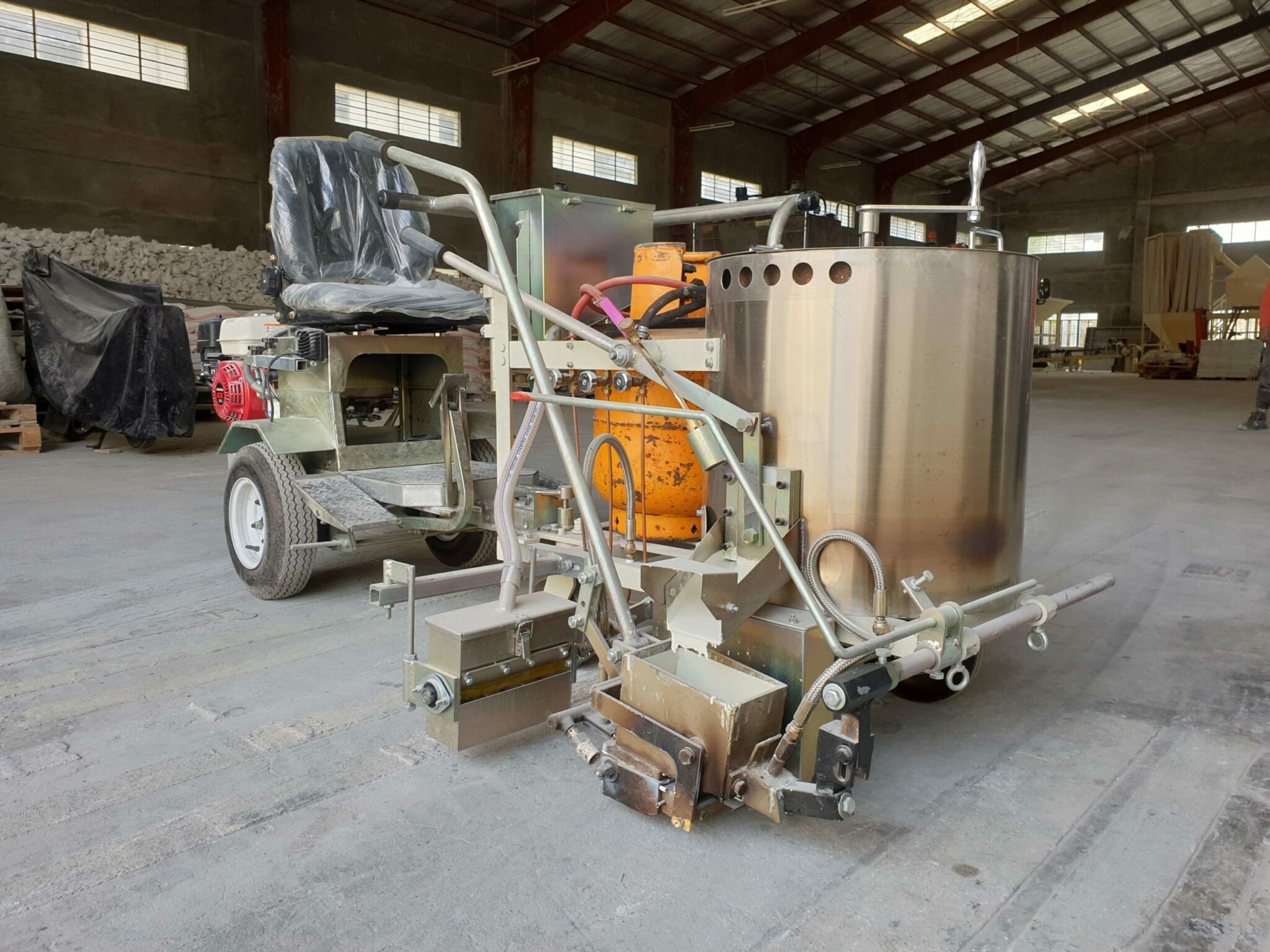 Road marking machines