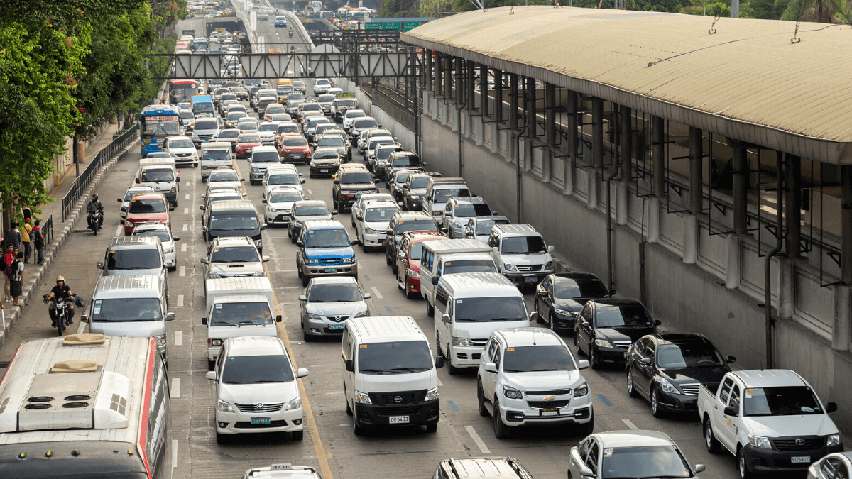 Numerous cars on EDSA