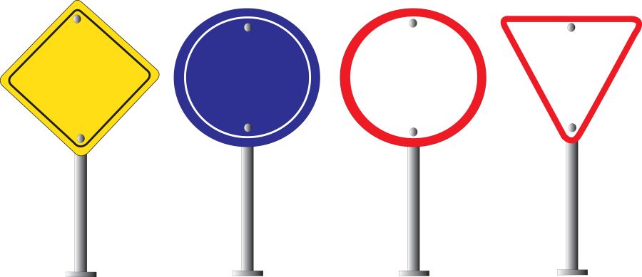 standardized road marking size