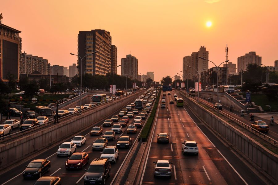 cars on roads