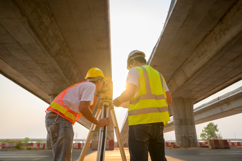2 highway engineers walking